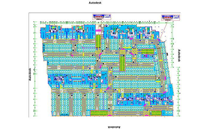 贵州地下停车场CAD平面图设计