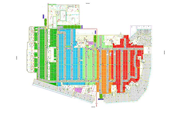 广西地下停车场CAD平面图设计