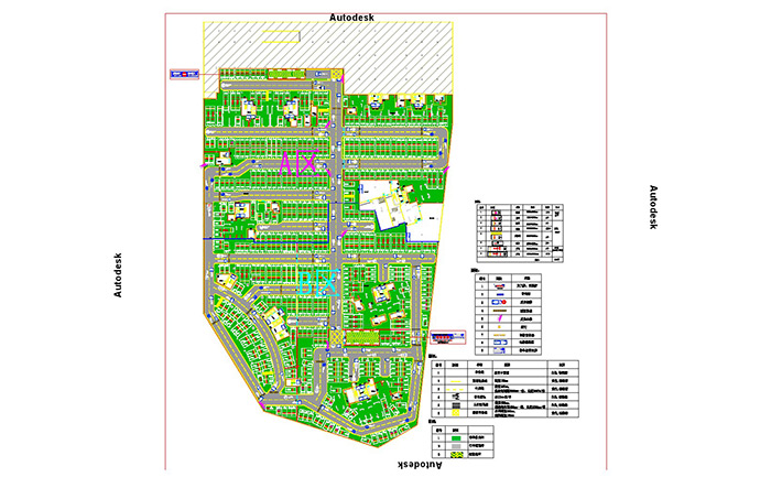 北京地下停车场CAD平面图设计